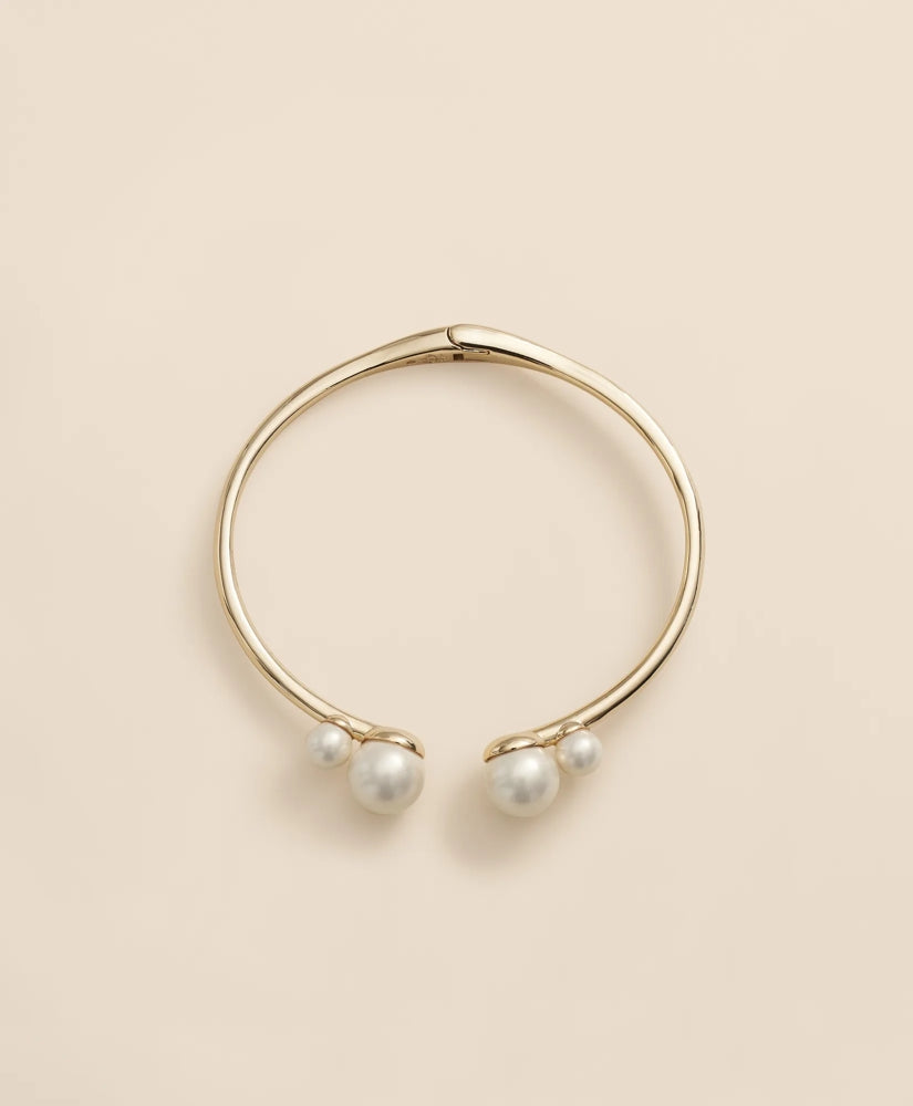 Gold-Tone Faux-Pearl Bangle | Brooks Brothers online