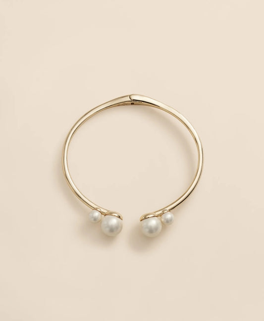 Gold-Tone Faux-Pearl Bangle | Brooks Brothers online