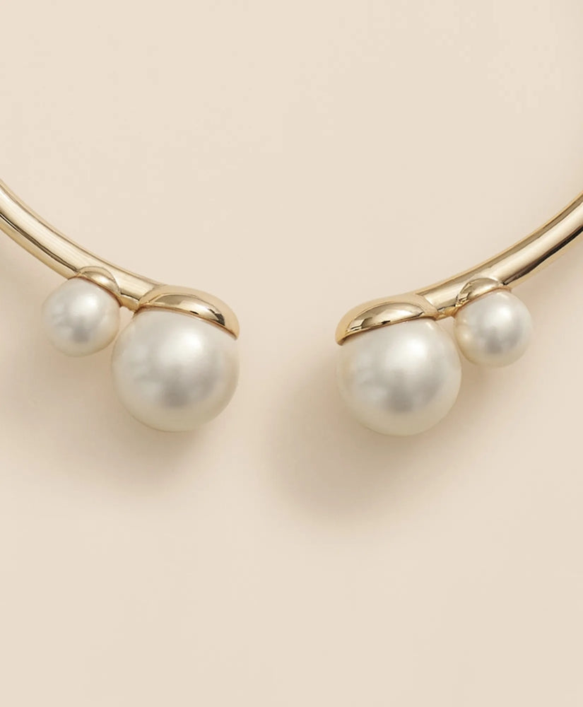 Gold-Tone Faux-Pearl Bangle | Brooks Brothers online