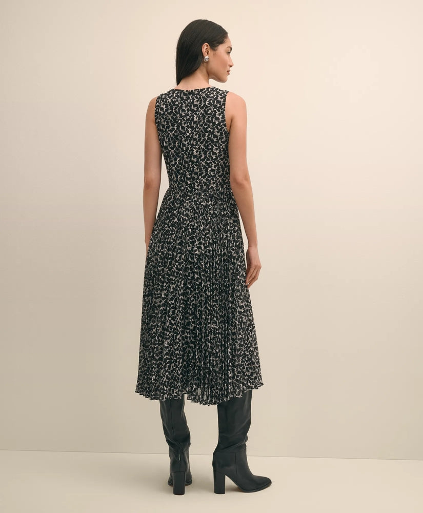 Leaf Motif Jacquard Dress | Brooks Brothers outlet