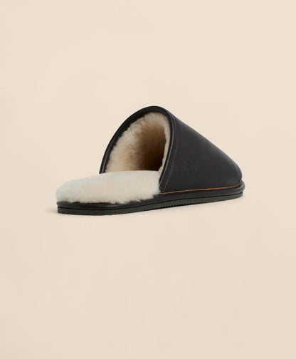Leather Shearling Slippers | Brooks Brothers sale