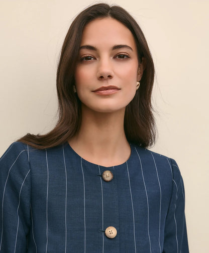 Lyocell-Blend Stripe Jacket | Brooks Brothers online shop