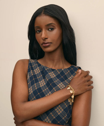 Loni Paul Charm Bracelet in 14K Plated Gold | Brooks Brothers sale