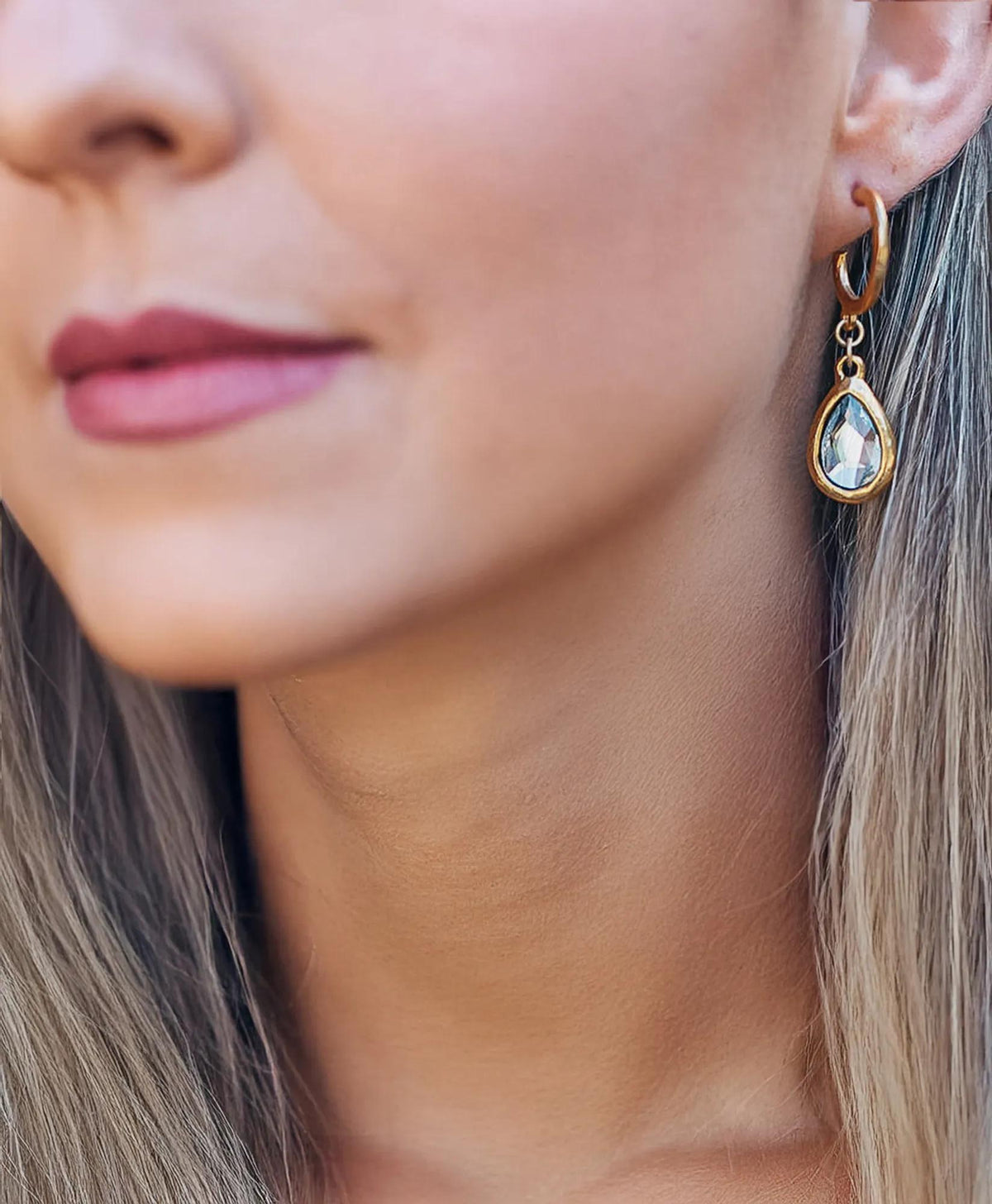 Loni Paul Crystal Teardrop Earrings | Brooks Brothers online shop