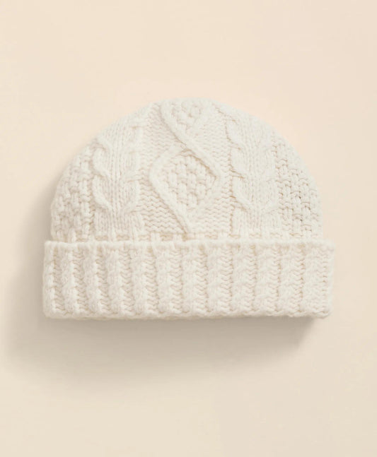 Merino Wool Aran Knit Hat | Brooks Brothers discount