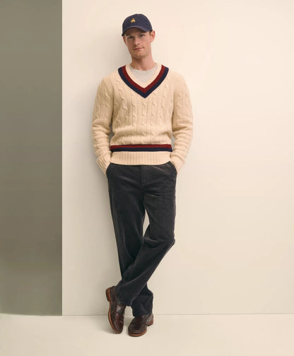 Merino Wool Archive Tennis Sweater | Brooks Brothers on sale
