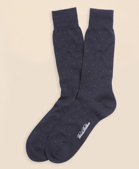 Merino Wool Big Dot Crew Socks | Brooks Brothers discount