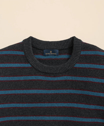 Merino-Wool Blend BB#2 Stripe Sweater | Brooks Brothers discount
