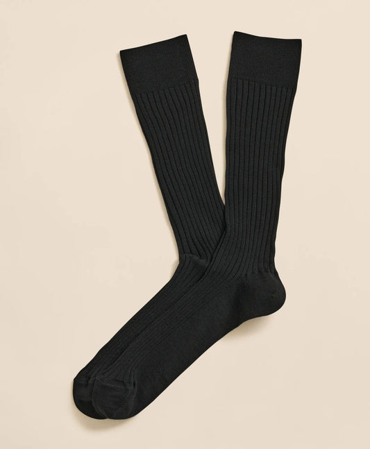 Merino Wool Blend Ribbed Socks | Brooks Brothers sale