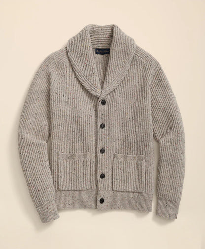 Merino Wool Donegal Shawl Cardigan | Brooks Brothers sale