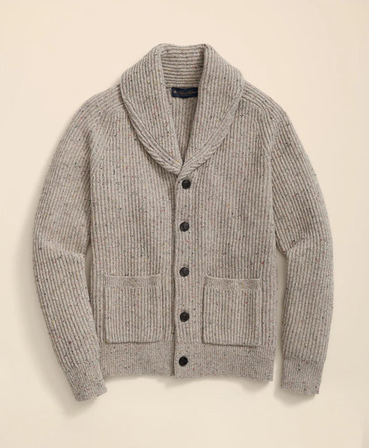 Merino Wool Donegal Shawl Cardigan | Brooks Brothers sale