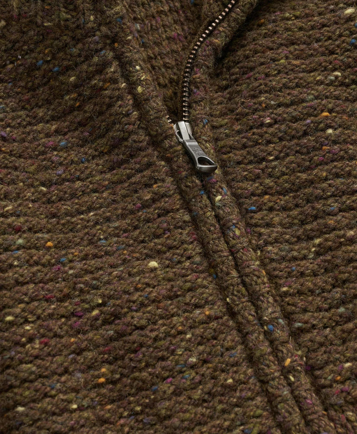 Merino Wool Donegal Zip Cardigan | Brooks Brothers online