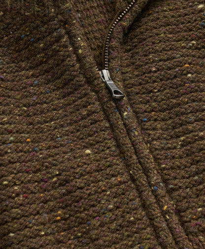 Merino Wool Donegal Zip Cardigan | Brooks Brothers online