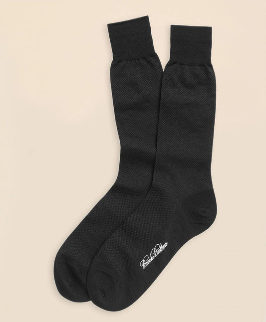 Merino Wool Mini Dot Crew Socks | Brooks Brothers outlet