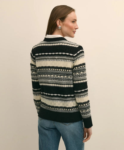 Merino Wool Pointelle Cardigan | Brooks Brothers on sale