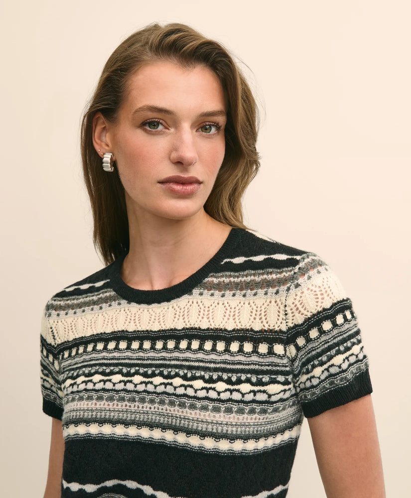 Merino Wool Pointelle Sweater Shell | Brooks Brothers on sale