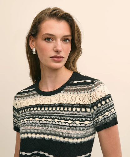 Merino Wool Pointelle Sweater Shell | Brooks Brothers on sale