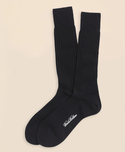 Merino Wool Ribbed Crew Socks | Brooks Brothers for sale