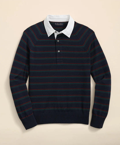 Merino Wool Rugby Sweater | Brooks Brothers discount