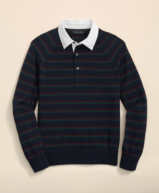 Merino Wool Rugby Sweater | Brooks Brothers discount