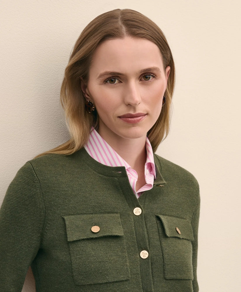 Merino Wool Sweater Jacket | Brooks Brothers sale