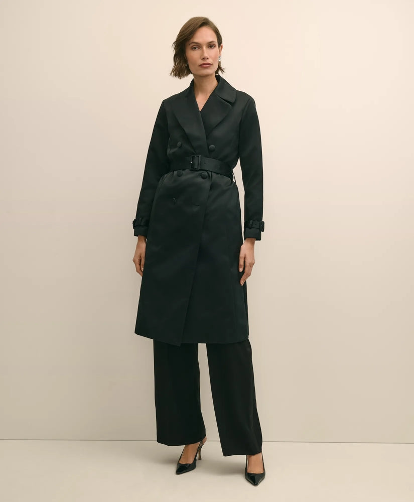 Taffeta Belted Trench Coat | Brooks Brothers discount