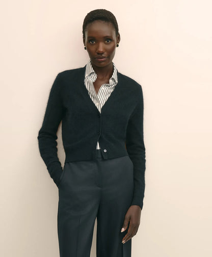 Wool-Cashmere Blend Cropped Cardigan | Brooks Brothers online