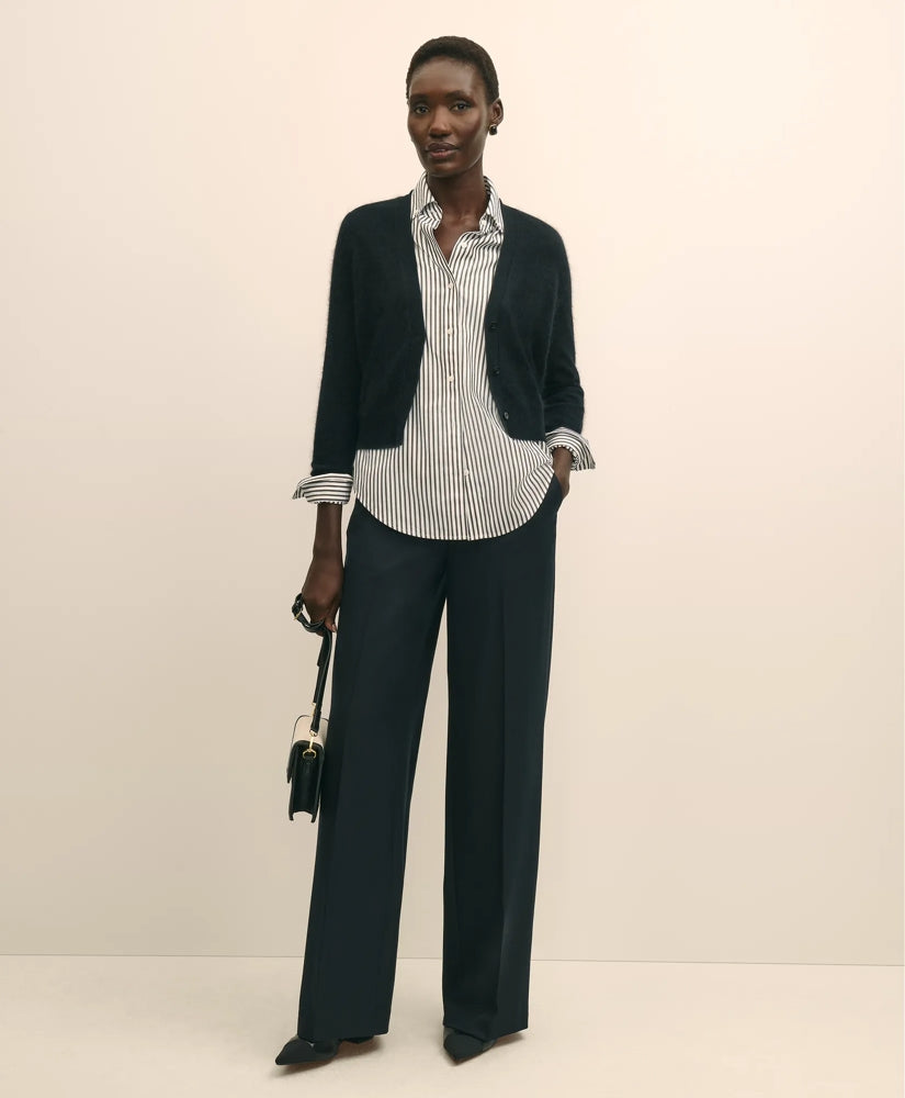 Wool-Cashmere Blend Cropped Cardigan | Brooks Brothers online