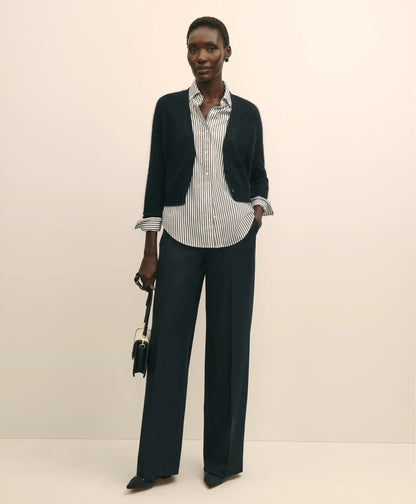 Wool-Cashmere Blend Cropped Cardigan | Brooks Brothers online