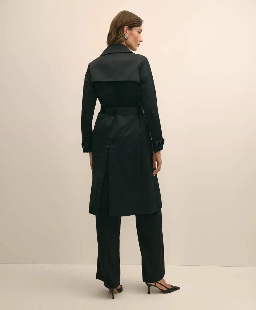 Taffeta Belted Trench Coat | Brooks Brothers discount