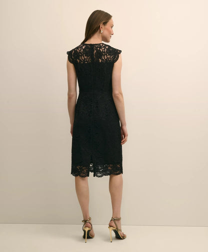 Cotton-Viscose Lace Dress | Brooks Brothers discount