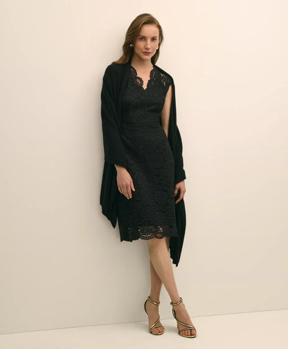 Cotton-Viscose Lace Dress | Brooks Brothers discount