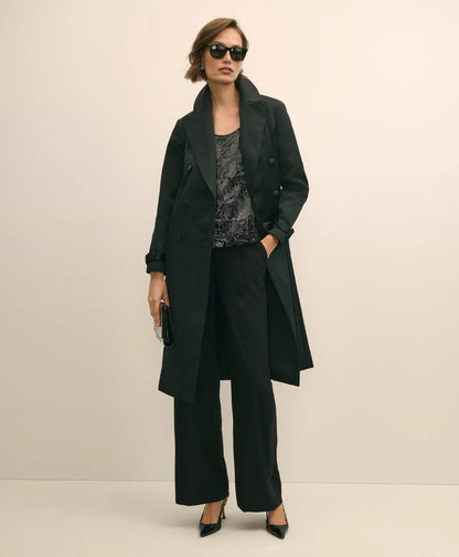 Taffeta Belted Trench Coat | Brooks Brothers discount