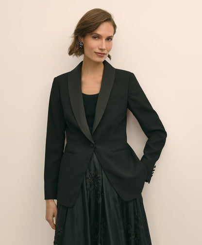 Crepe Shawl-Collar Dinner Jacket | Brooks Brothers outlet