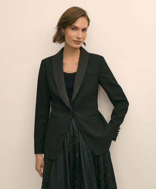 Crepe Shawl-Collar Dinner Jacket | Brooks Brothers outlet