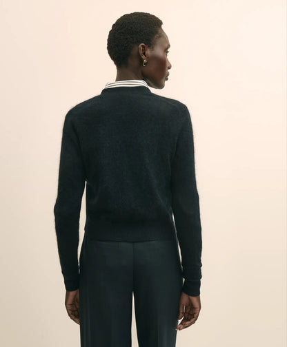 Wool-Cashmere Blend Cropped Cardigan | Brooks Brothers online