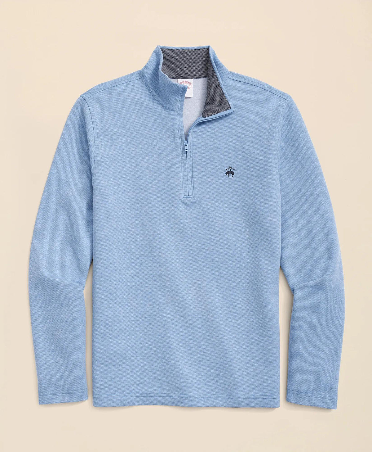 Cotton Blend Pique Quarter-Zip | Brooks Brothers discount