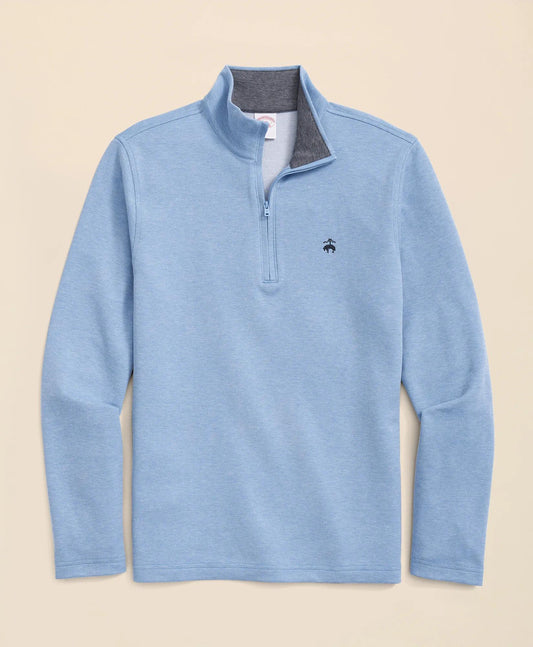 Cotton Blend Pique Quarter-Zip | Brooks Brothers discount