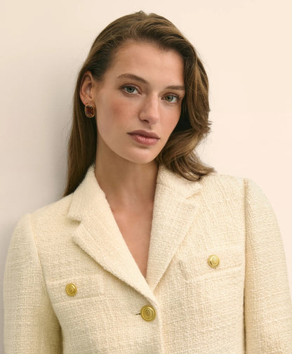 Boucle Notch-Lapel Jacket | Brooks Brothers online shop