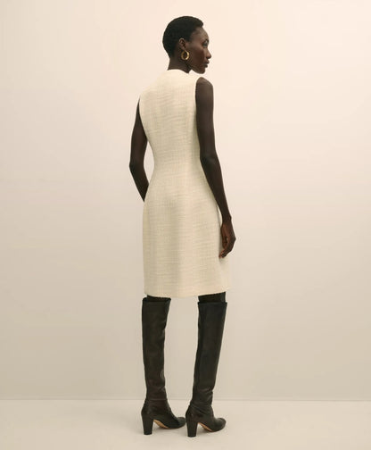 Boucle Sleeveless Button-Front Sheath Dress | Brooks Brothers sale