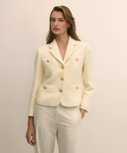Boucle Notch-Lapel Jacket | Brooks Brothers online shop