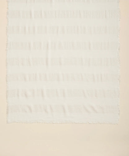 Viscose-Modal-Cotton Blend Shimmer Stripe Scarf | Brooks Brothers online