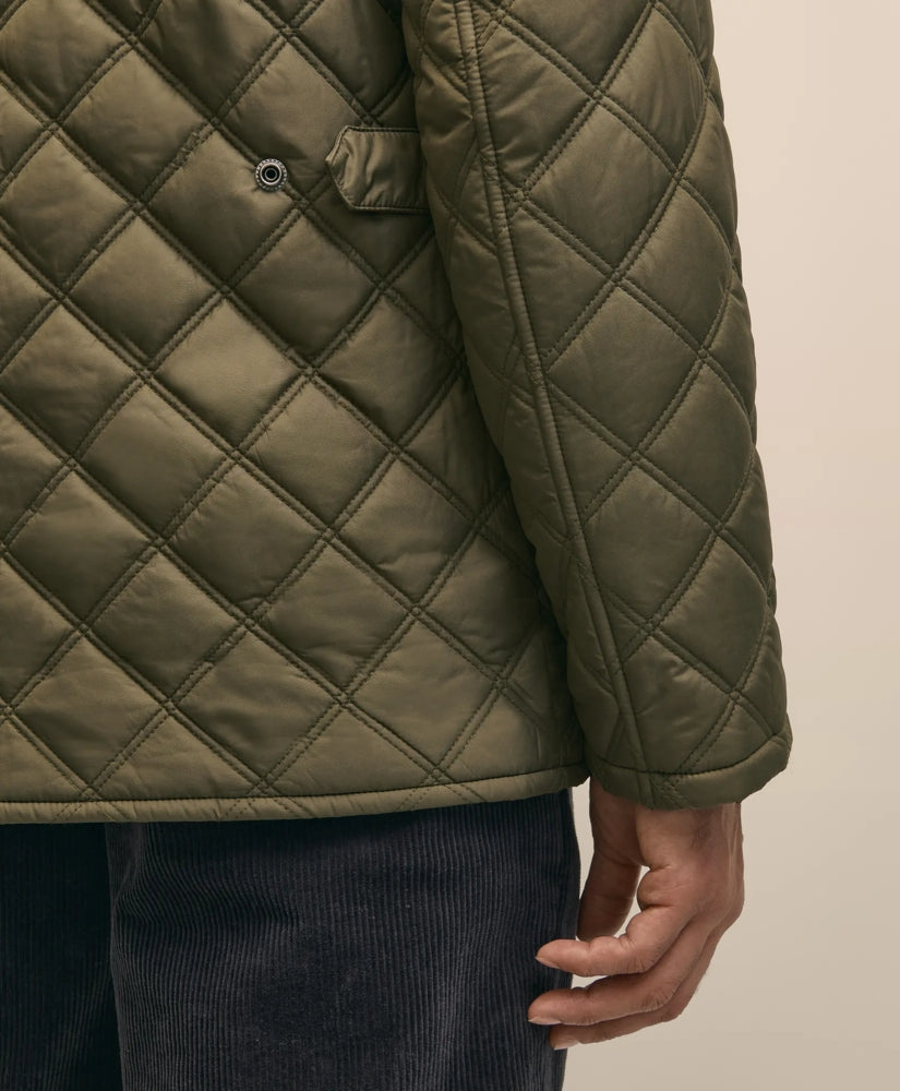 Paddock Diamond Quilted Coat | Brooks Brothers outlet