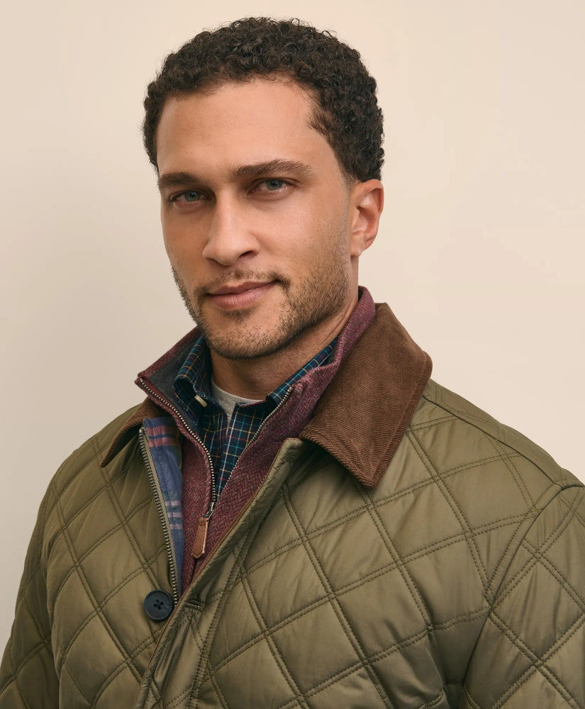 Paddock Diamond Quilted Coat | Brooks Brothers outlet