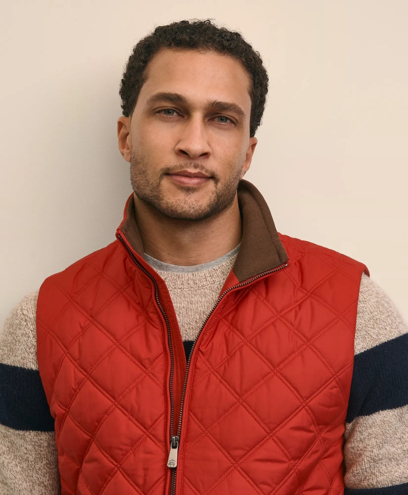 Paddock Diamond Quilted Vest | Brooks Brothers outlet
