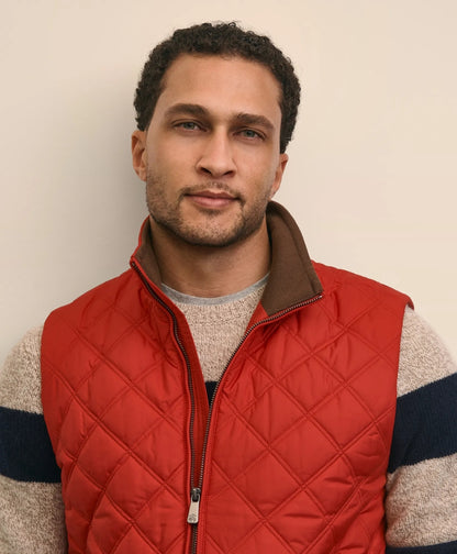Paddock Diamond Quilted Vest | Brooks Brothers outlet