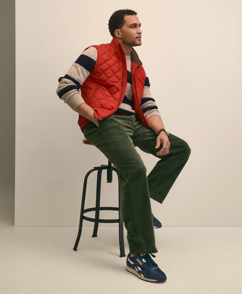 Paddock Diamond Quilted Vest | Brooks Brothers outlet