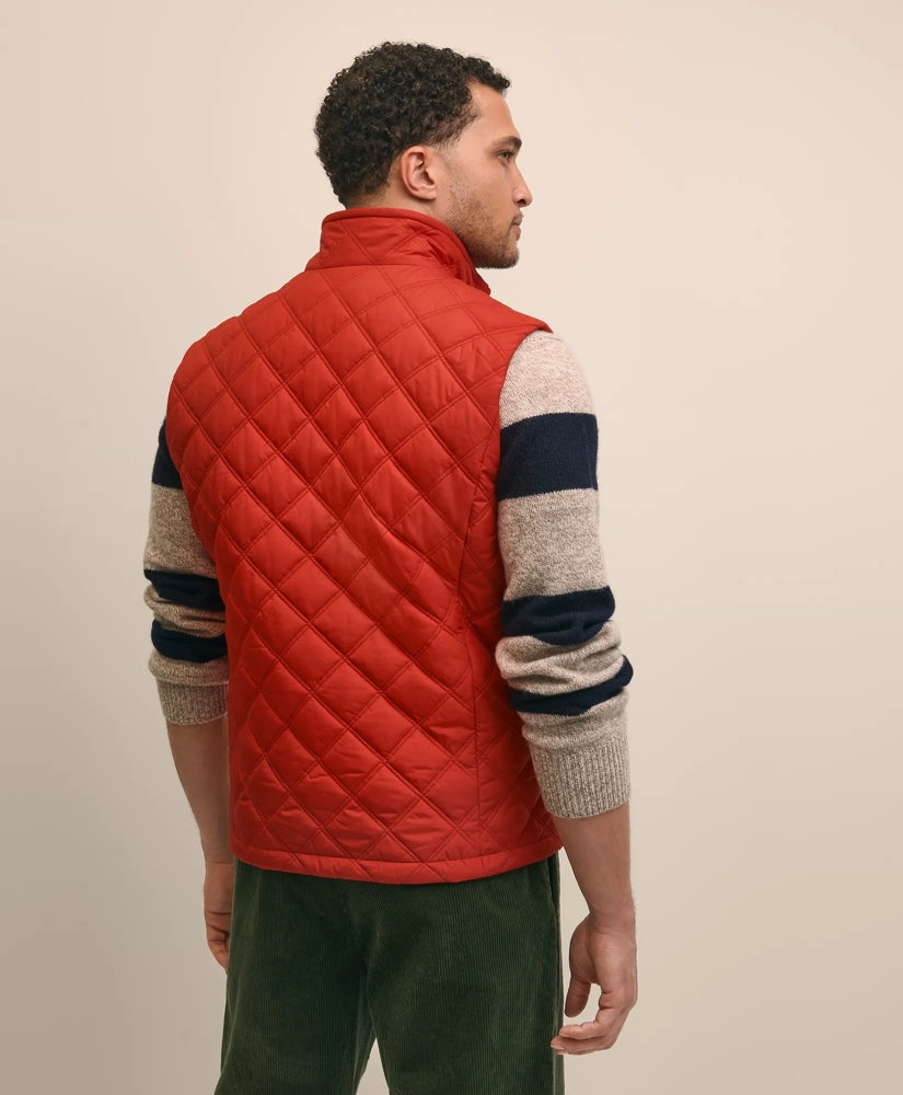 Paddock Diamond Quilted Vest | Brooks Brothers outlet
