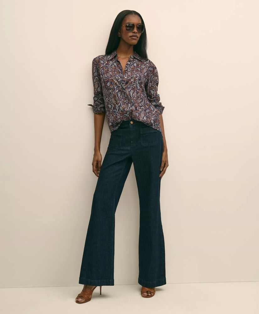 Paisley Shimmer-Stripe Shirt | Brooks Brothers discount