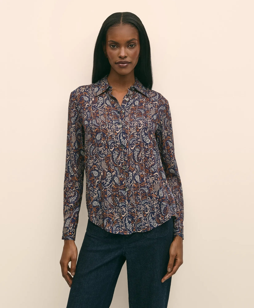 Paisley Shimmer-Stripe Shirt | Brooks Brothers discount